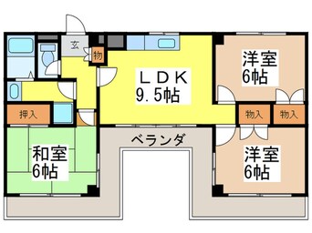 間取図 コスモハイツ