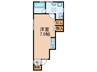 鷹合2丁目ワンルーム 1Rの間取り