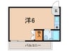 仁川ロイヤルハイツ 1Rの間取り
