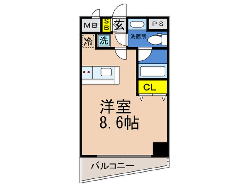 間取図 ｱﾄﾞﾓﾘﾓﾄ元町通