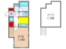 ガレリア千里山ＤＵＥ 1Rの間取り
