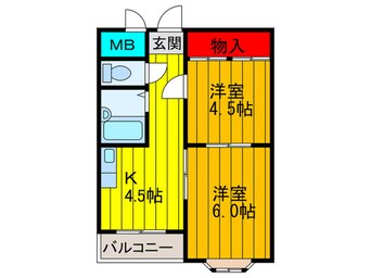 間取図 サンヴィアンテ津田