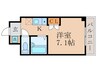 Ｌｉｓａ墨染 1Kの間取り