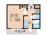 Ｌｉｓａ墨染 1Kの間取り