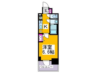 間取図 ﾌﾟﾚｻﾝｽ四天王寺前夕陽ヶ丘ｱｸﾃｨ