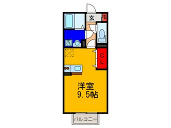 間取図 ハ－フタイムＩＭＡＺＵ