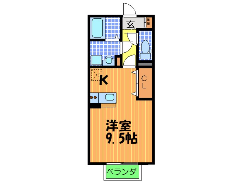 間取図 ハ－フタイムＩＭＡＺＵ