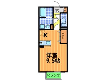 間取図 ハ－フタイムＩＭＡＺＵ