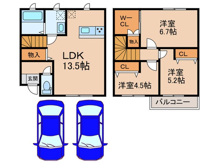 間取り図 ベルリードF・千原