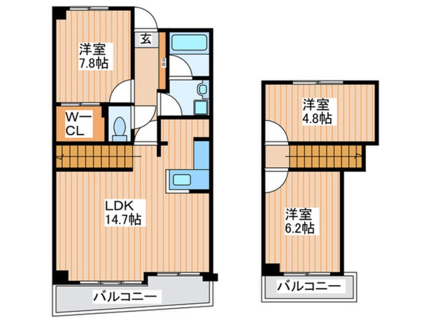 間取図 グランドフロ－ラ