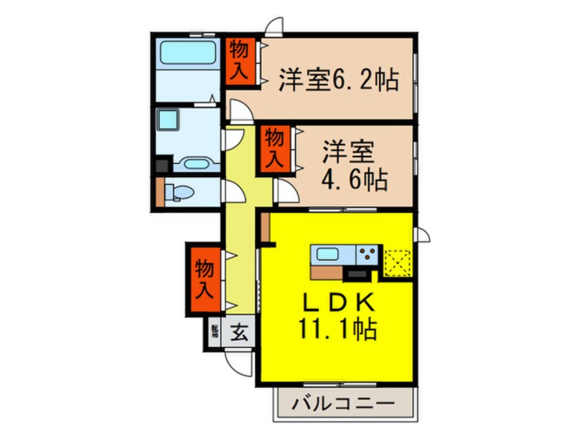 間取図 チェ－ルアルコ