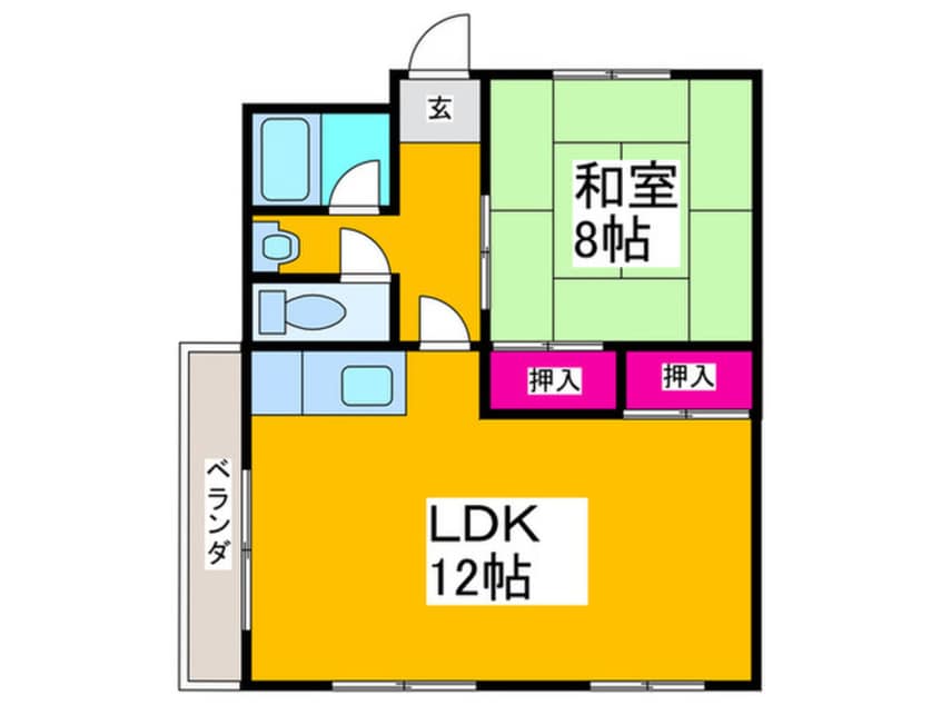 間取図 ハイツヒサシ