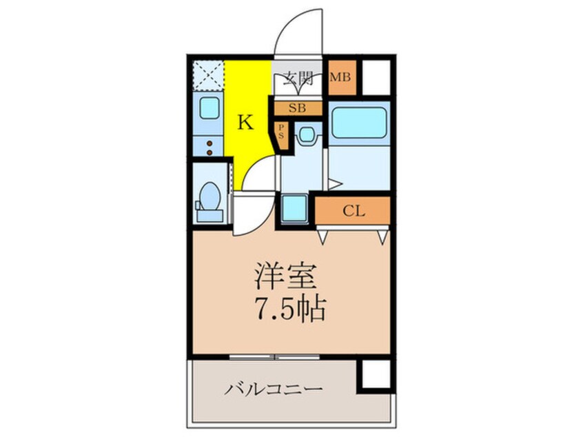 間取図 プライマル新大阪