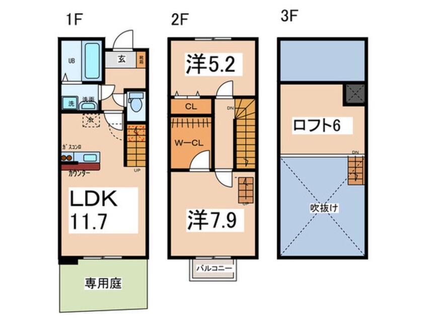 間取図 ﾄﾞﾐｰﾙ･ｼﾞｬﾙｳﾞｪﾙﾃﾞ