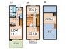 ﾄﾞﾐｰﾙ･ｼﾞｬﾙｳﾞｪﾙﾃﾞ 2LDKの間取り