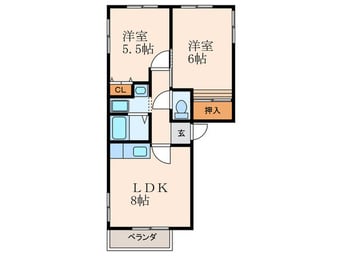 間取図 グローリー桂
