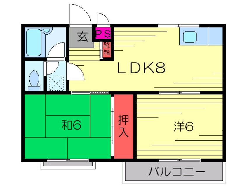 間取図 シャト－コスミ