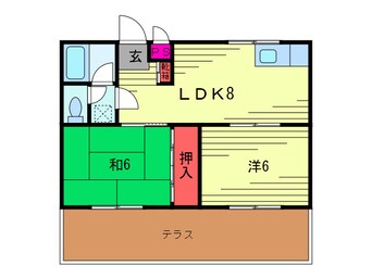 間取図 シャト－コスミ