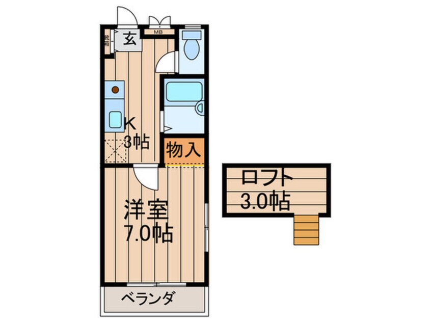 間取図 アメニティ－ステ－ション船橋