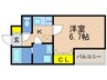 ワコーレヴィータ大開ステーシア 1Kの間取り