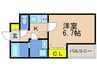 ワコーレヴィータ大開ステーシア 1Kの間取り