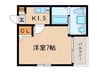 ワコーレヴィータ大開ステーシア 1Kの間取り