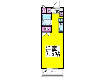 間取図 シ－ライフ　ニシ