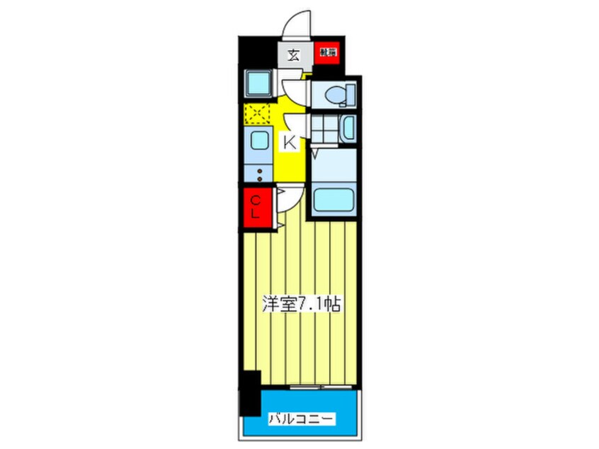 間取図 セレニテ京橋クレア
