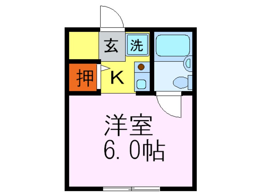 間取図 コーポラス禁野