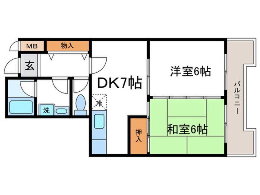 間取図 スペイシャス桂