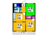 ハイツ桂 3DKの間取り