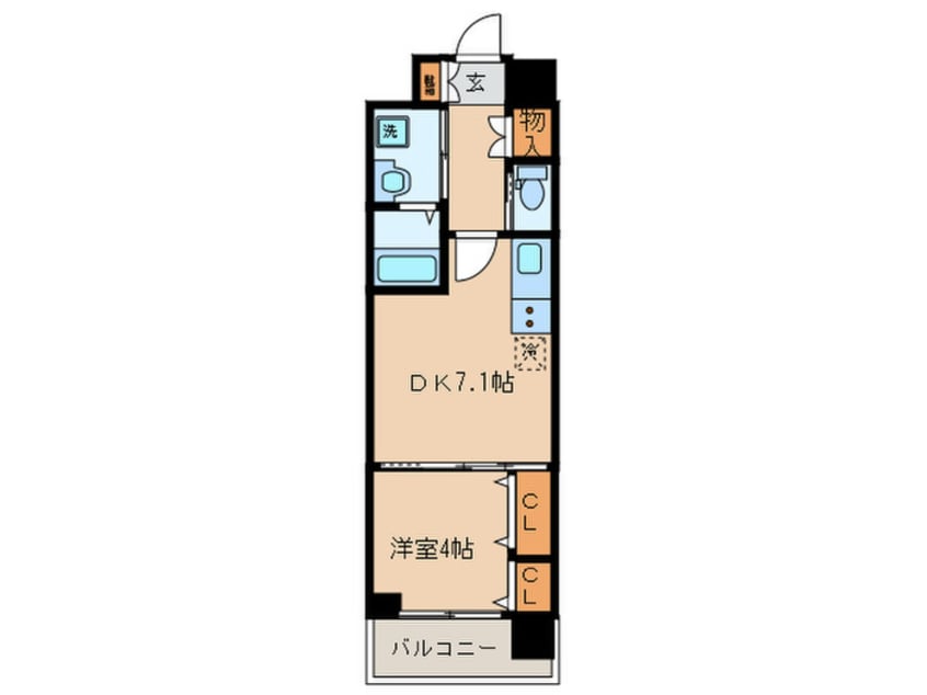 間取図 ベラジオ雅び烏丸十条(905)