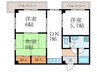 古村マンション 3DKの間取り