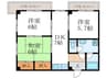 古村マンション 3DKの間取り