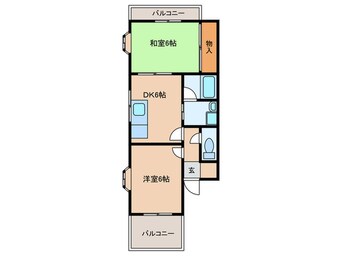 間取図 シャンボール淀川Ⅲ（202）