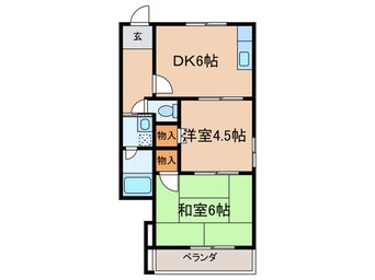 間取図 リブ南塚口