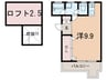 エトワ－ル寺田 1Rの間取り