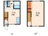Ｓｏｎｅｔ白川 1DKの間取り