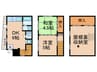 中原通戸建 2DKの間取り