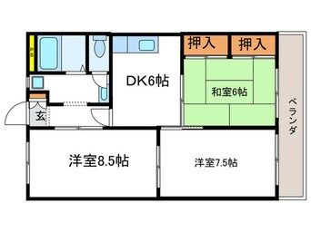 間取図 エバグリーン嵐山