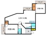 エバグリーン嵐山 2LDKの間取り