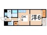 エコ－ハイツ平野Ⅰ 1DKの間取り