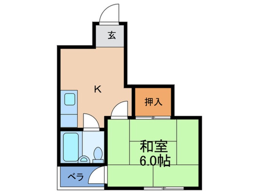 間取図 西天満ビュ－ハイツ