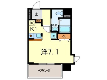 間取図 ﾀﾞｲﾄﾞｰﾒｿﾞﾝ阪神西宮903号