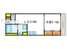 リバーサイド桂　弐番館 1LDKの間取り
