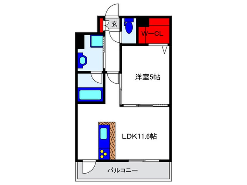 間取図 ベルクレール豊中