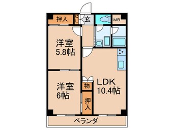 間取図 グランド－ル心斎橋