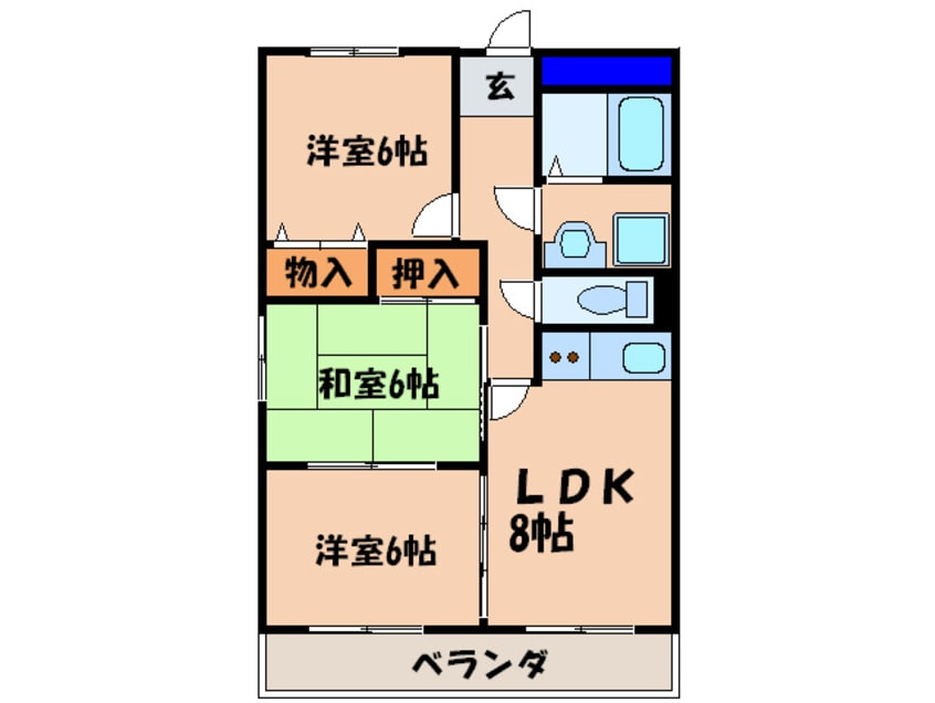 間取図 VIA SACRA 京田辺