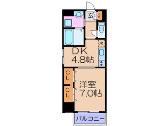 間取図 アスヴェル梅田ＷＥＳＴ(1001)
