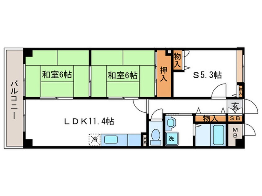 間取図 上桂エクセルハイツ